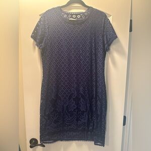 Isaac Mizrahi Blue Sheath Mini Dress Cocktail